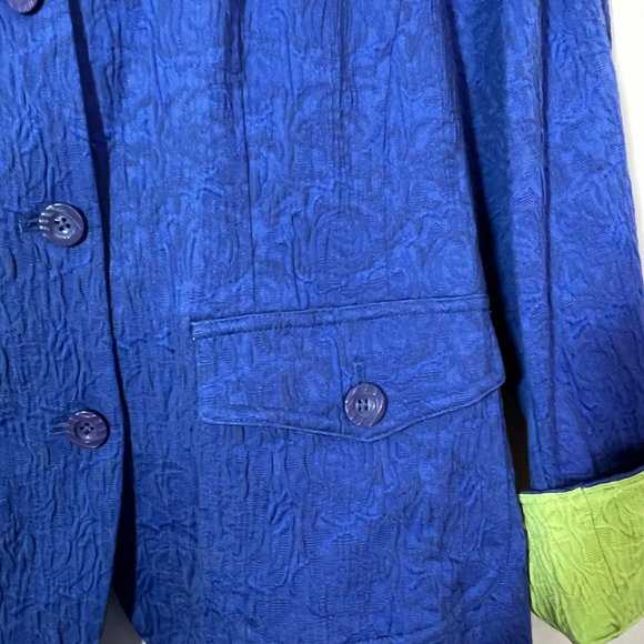 Coldwater Creek Contrasting Cuff Jacquard Jacket sz 18W New with tags. - Picture 5 of 8